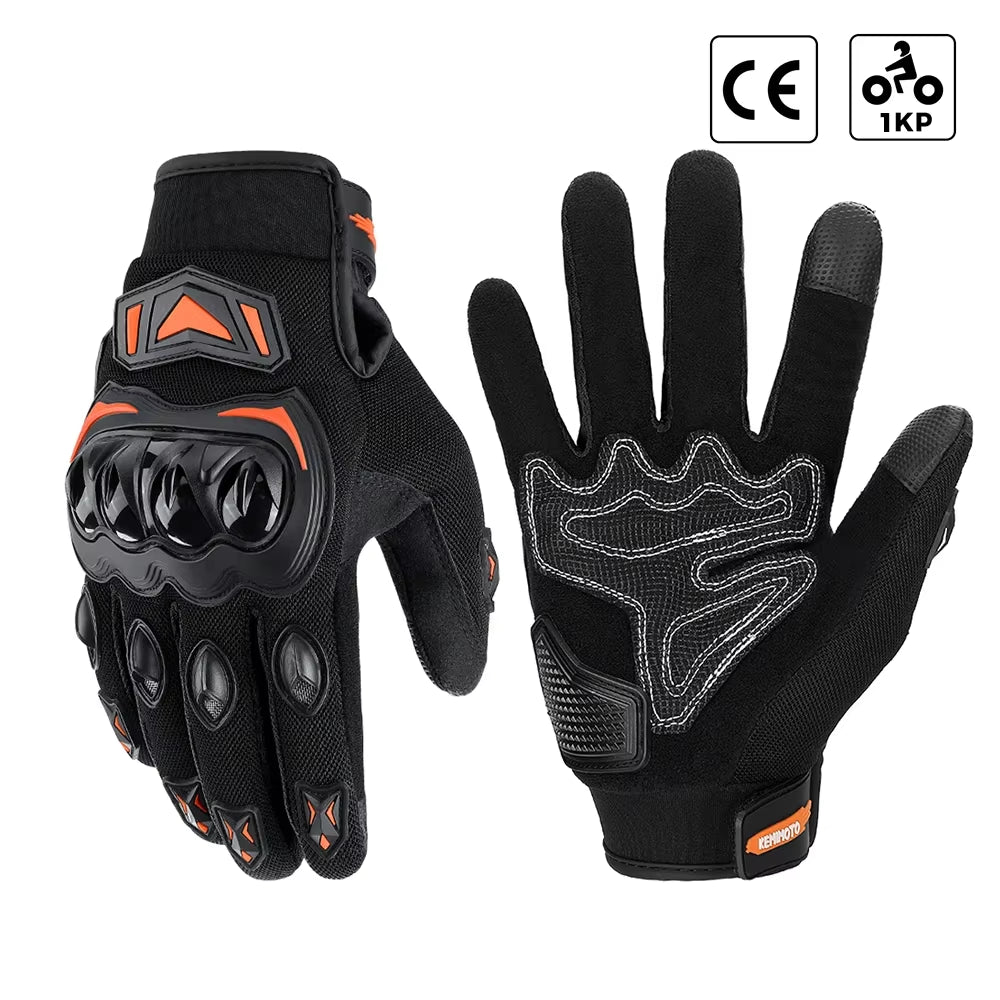 CE Motorcycle Gloves Summer Riding Gloves Hard Knuckle Touchscreen Motorbike Tactical Gloves for Dirt Bike Motocross ATV UTV