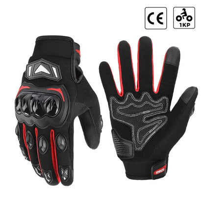CE Motorcycle Gloves Summer Riding Gloves Hard Knuckle Touchscreen Motorbike Tactical Gloves for Dirt Bike Motocross ATV UTV