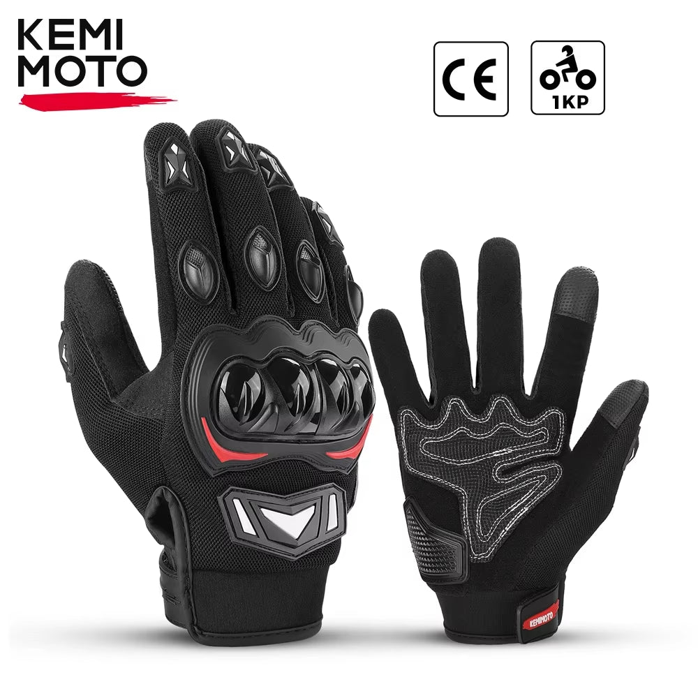 CE Motorcycle Gloves Summer Riding Gloves Hard Knuckle Touchscreen Motorbike Tactical Gloves for Dirt Bike Motocross ATV UTV