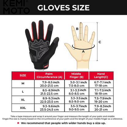 CE Motorcycle Gloves Summer Riding Gloves Hard Knuckle Touchscreen Motorbike Tactical Gloves for Dirt Bike Motocross ATV UTV